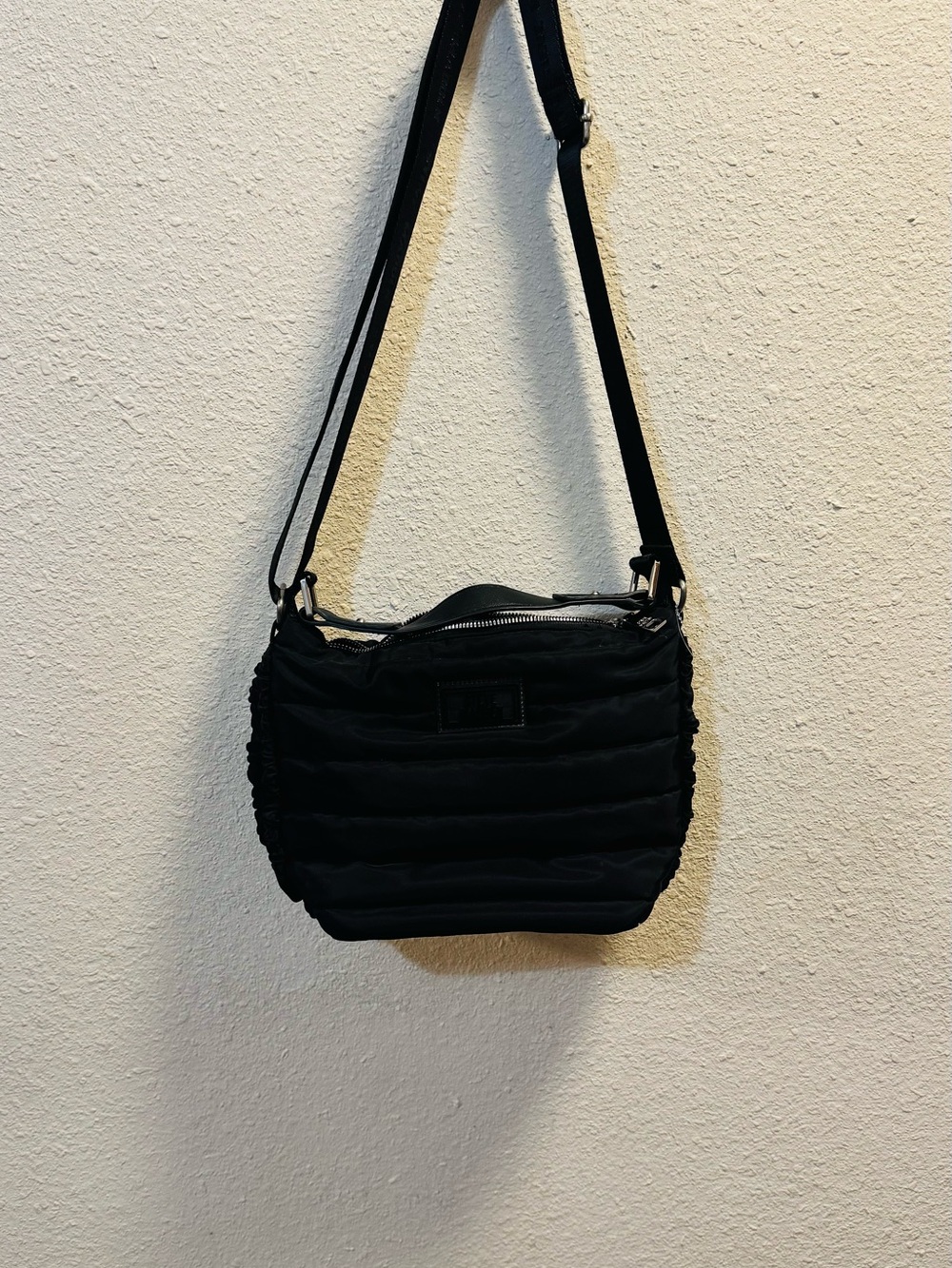 Steve Madden Black Quilted Crossbody Bag